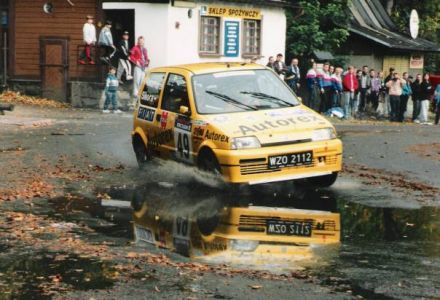 Jacek Sikora i Marek Kaczmarek - Fiat Cinquecento Sporting.